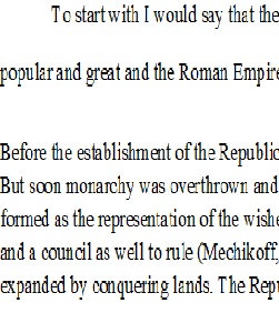 Rome Empire vs. republic